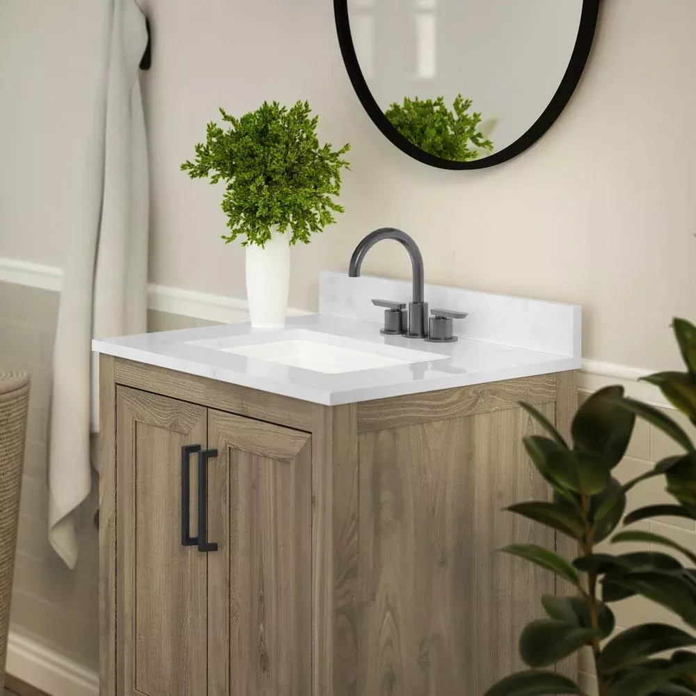 24 Inch Contemporary Bathroom Vanity with Sink Combo - Flash Furniture