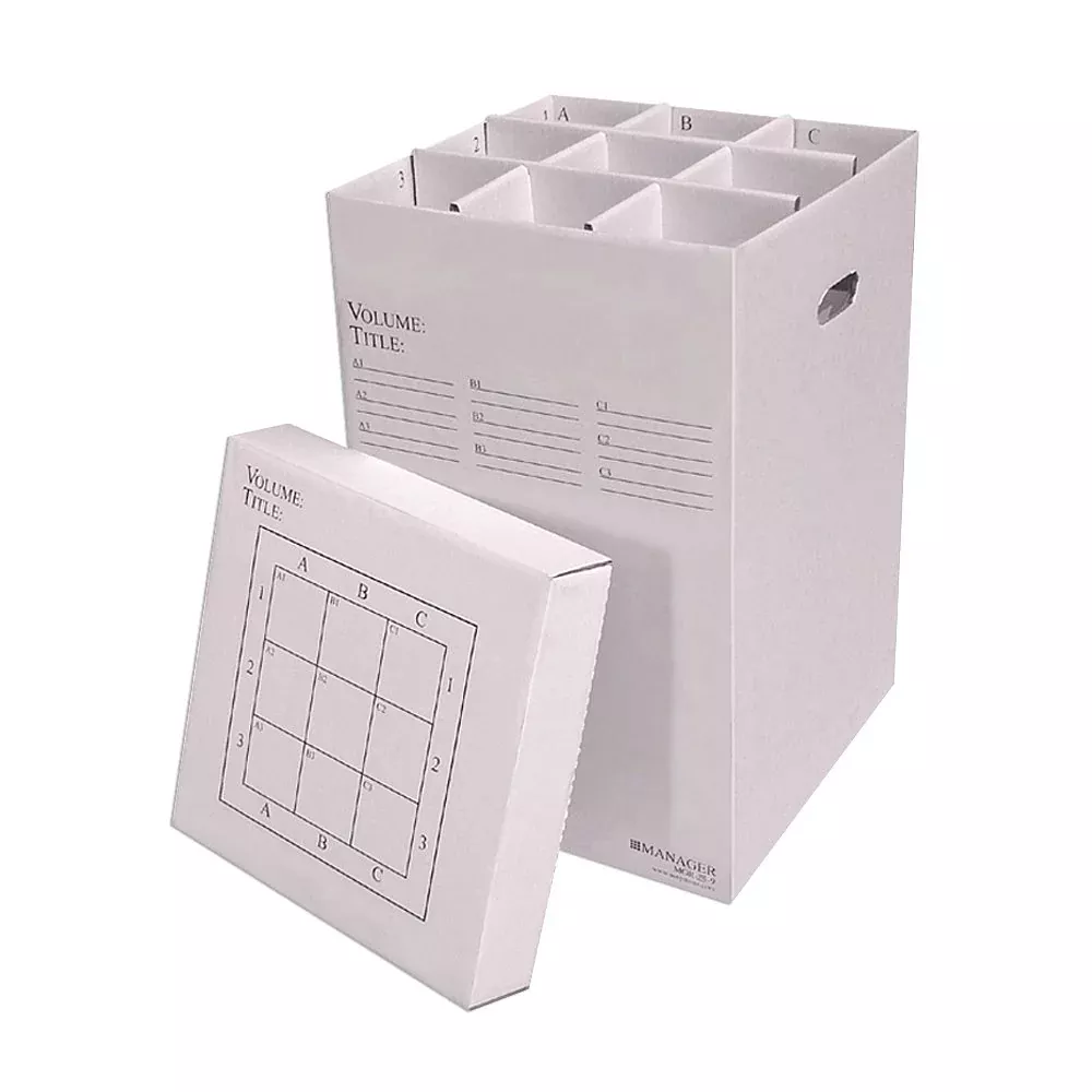 Advance Organizing Corrugated Cardboard 9 Roll File Storage Manager