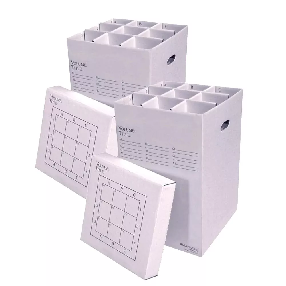 Advanced Organizing Systems - MGR-25-9 (2pkg) Roll File Storage Box - Corrugated 25x17.5x17.5 With 9 Compartments To Manage All Types of Documents up to 24 Inches Long