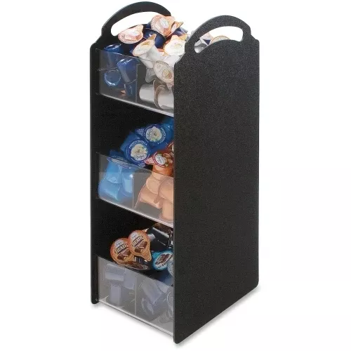 Advantus Corp. VFCT18 Compact Condiment Organizer- 6 1/8w x 8d x 18h- Black