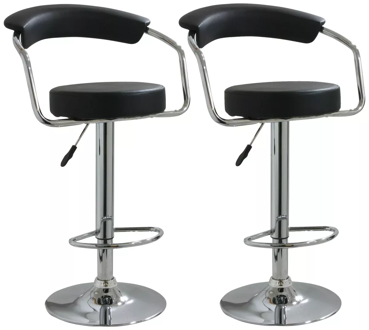 AmeriHome BS1060BSET Adjustable Height Bar Stool- Set of 2