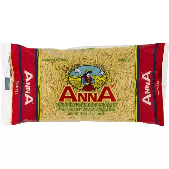 Anna Orzo 74 Pasta- Case Of20 X 16 Oz