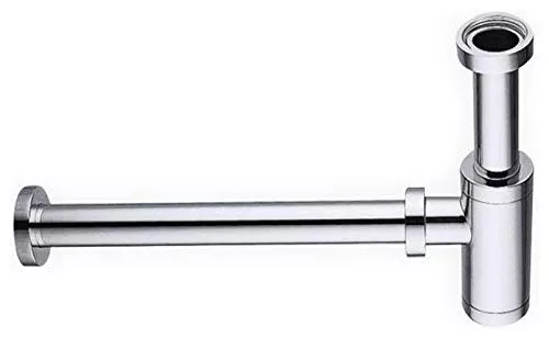 Aqua by KubeBath Space Saving P-Trap in Chrome Finish