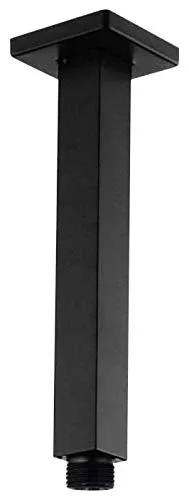 Aqua Piazza by KubeBath 6" Long Shower Head Ceiling Bar - Matte Black Finish