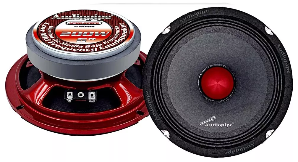 Audiopipe APMB628PR 6 in. 200W Max Low Mid Frequency Loudspeaker