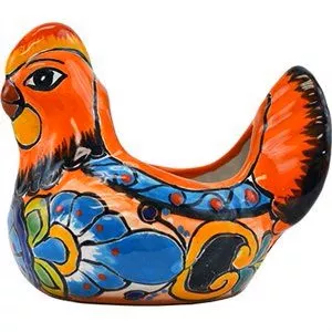 Avera Home Goods 185535 6 in. Hen Shaped PlanterPack of 4