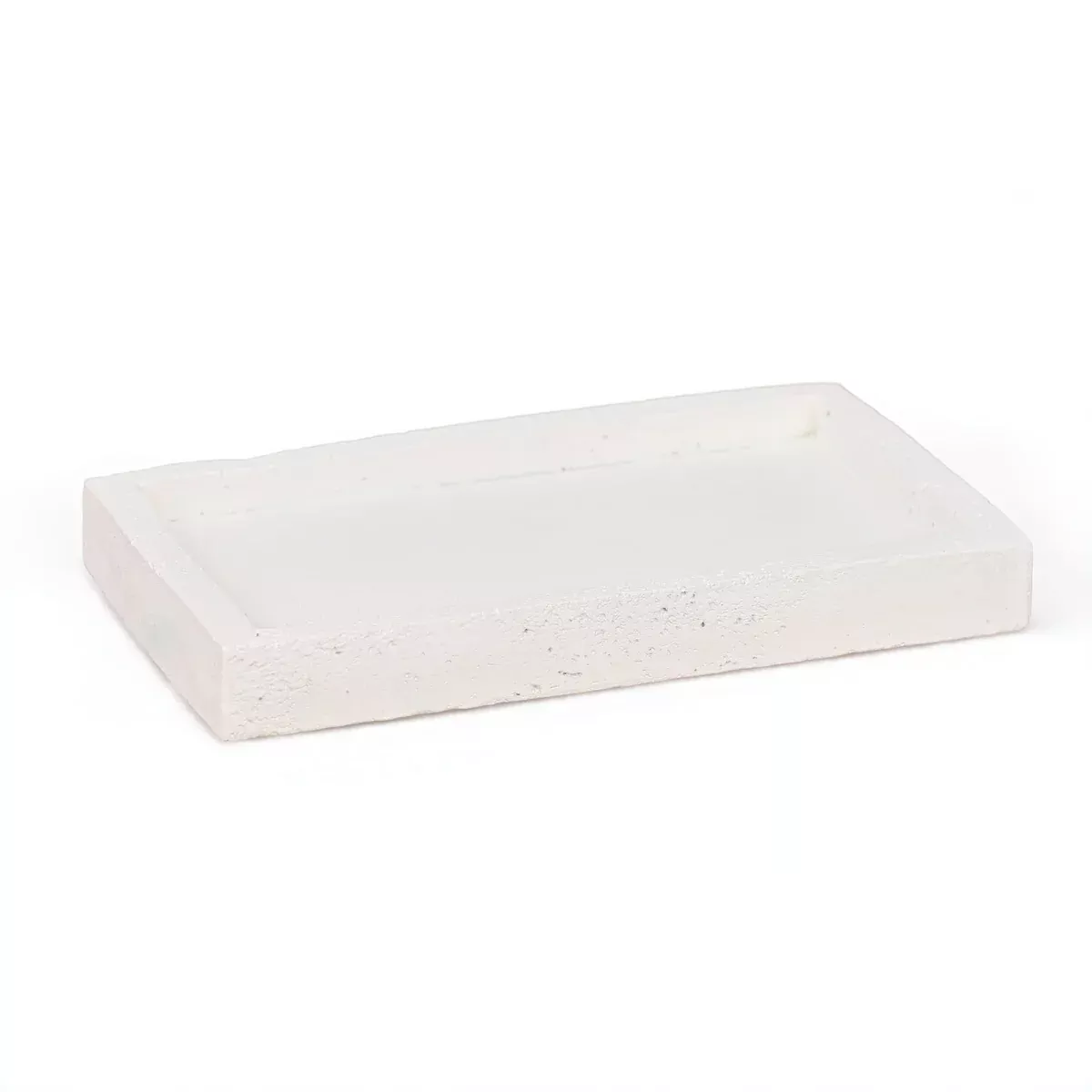 Avice 9.75" Decorative Rectangular Tray - Stone Style MGO Rustic Minimalist Design - Natural Beige Finish - for Tabletop or Living Room - by Cheungs