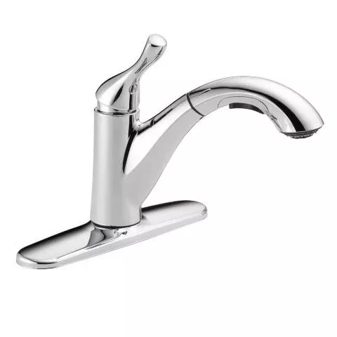 B & K B & K 16953-DST Grant Single Handle Pull-Out Kitchen FaucetChrome