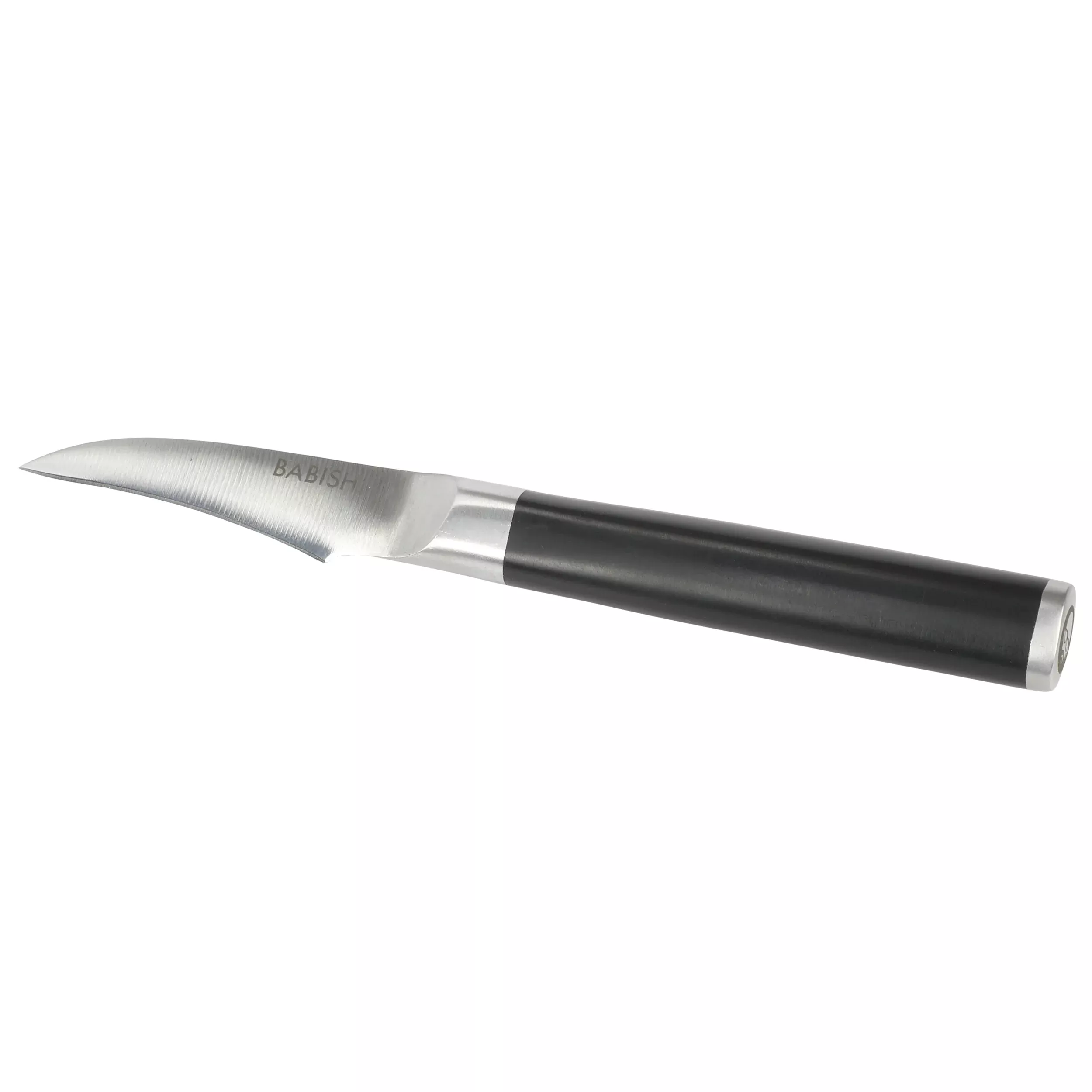 Babish2.4 Inch High-Carbon Stainless Steel Full Tang Bird's Beak Knife in Black