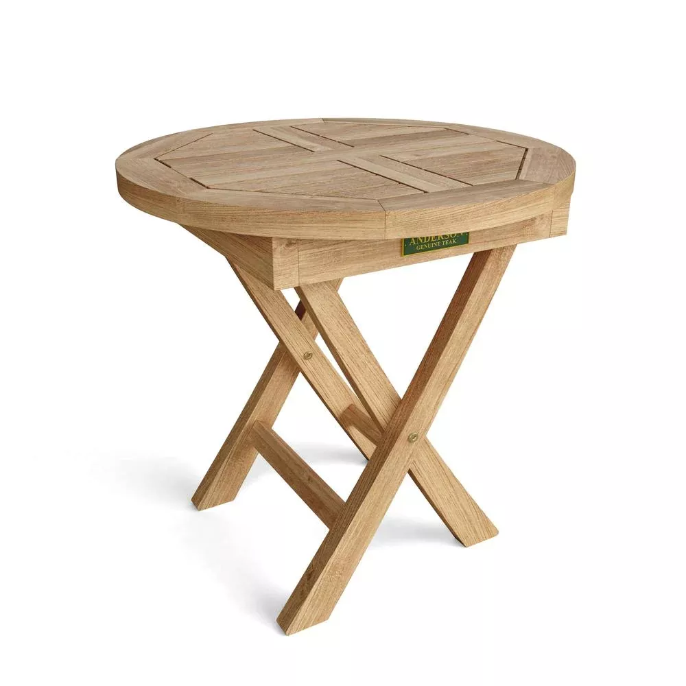 Bahama 20'' Mini Side Round Folding Table - Anderson Teak