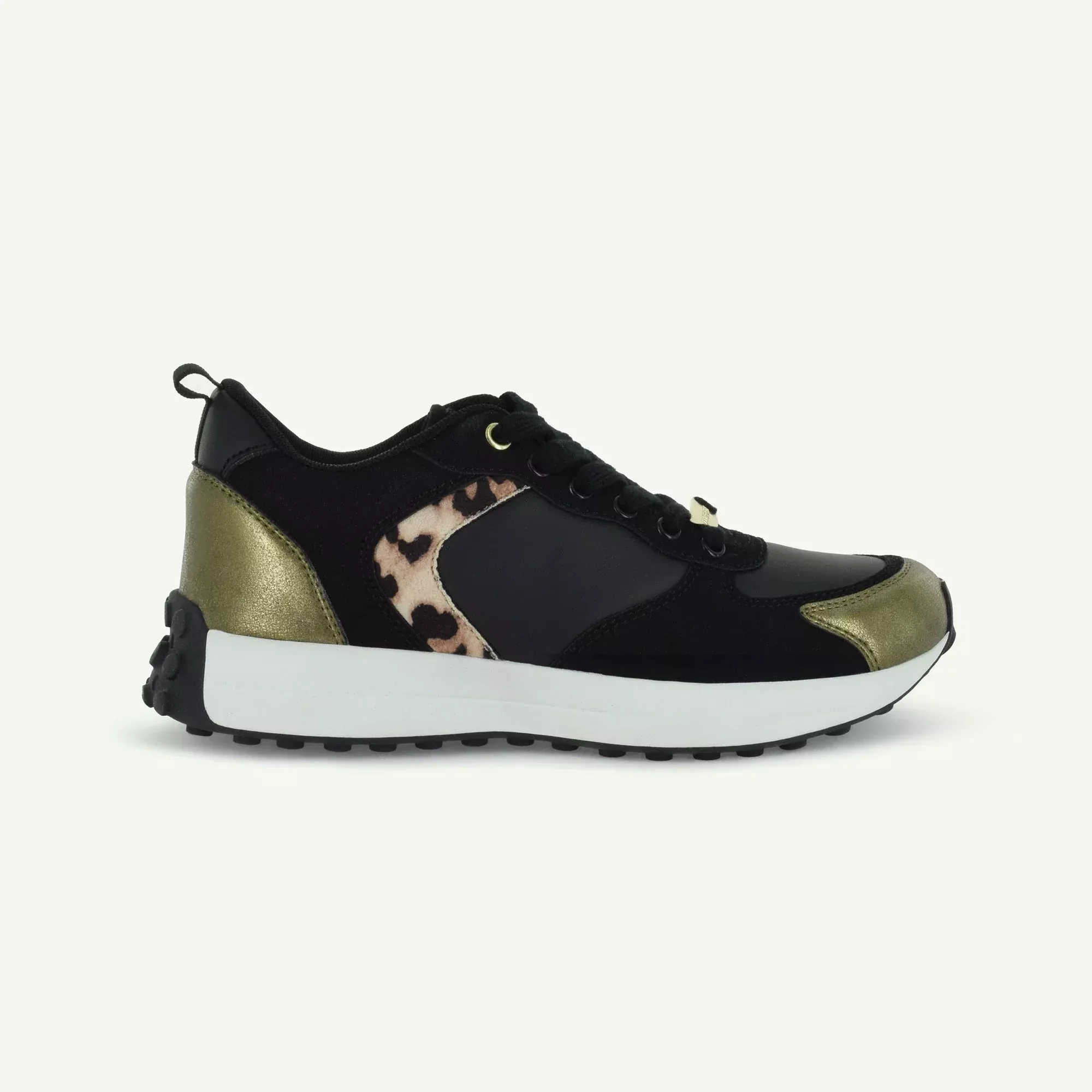 BASTILLE: RETRO RUNNER - BLACK /ANIMAL PRINT