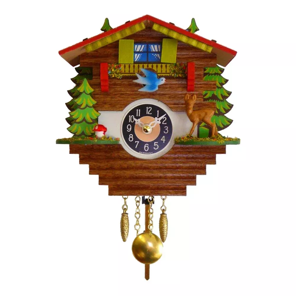 Battery-Operated Clock - Mini Size With Music/Chimes - Engstler