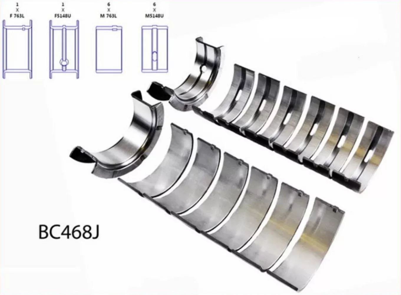 Bearing Set - Main - Jeep 242 /4.0L 91-06