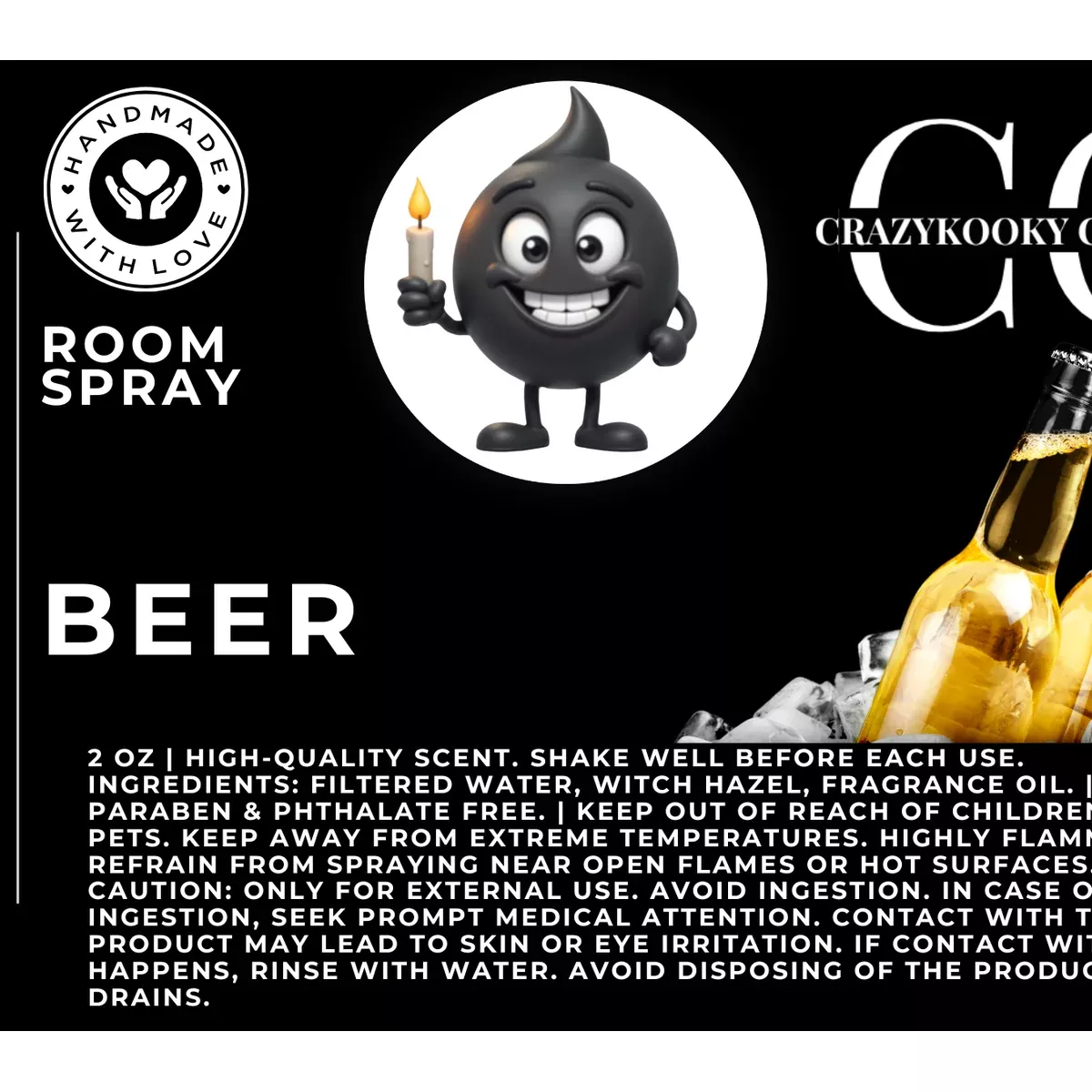 BEER- Room Spray, 2oz