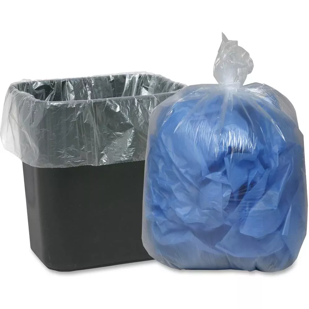 Berry Classic Clear Low-Density Can Liners - Small Size - 10 gal Capacity - 24'' Width x 24'' Length - 0.60 mil (15 Micron) Thickness - Low Density - Translucent, Clear - 500/Carton - Can