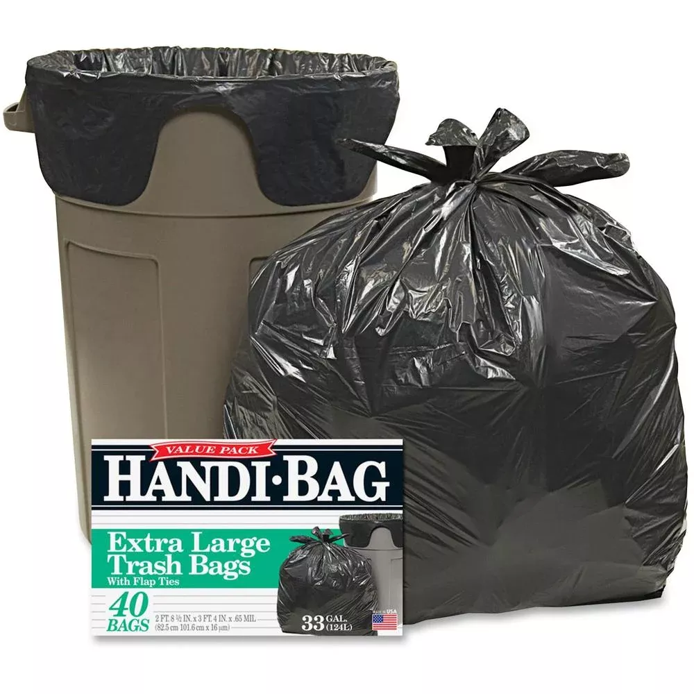 Berry Handi-Bag Wastebasket Bags - Medium Size - 33 gal Capacity - 32'' Width x 40'' Length - 0.70 mil (18 Micron) Thickness - 6/Carton - 40 Per Box