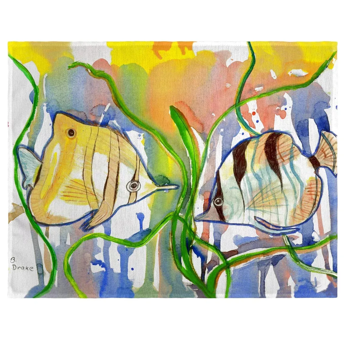 Betsy Drake Angel Fish Place Mat Set of 4