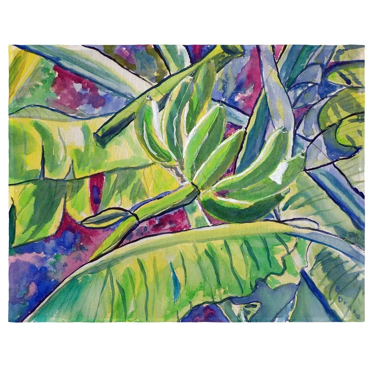 Betsy Drake Bananas Place Mat Set of 4
