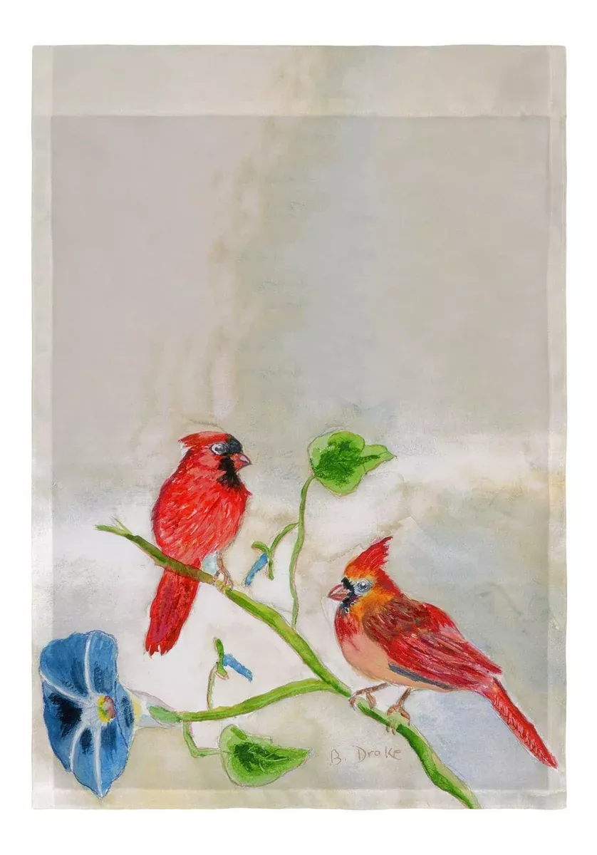 Betsy Drake Betsy's Cardinals Flag 12.5x18