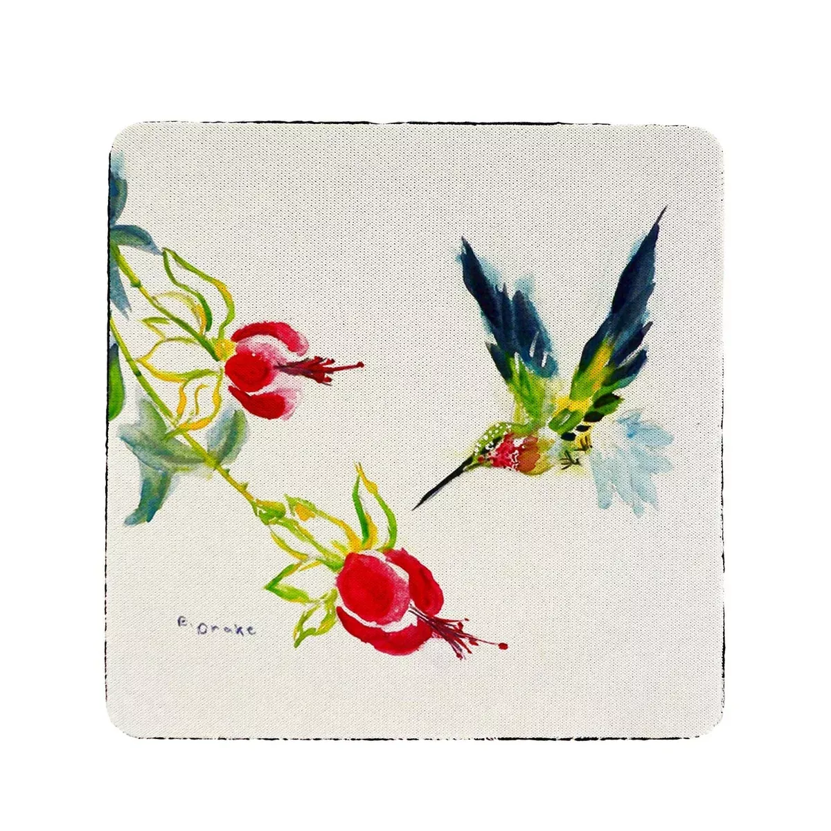 Betsy Drake Betsy's Hummingbird Coaster Set of 4