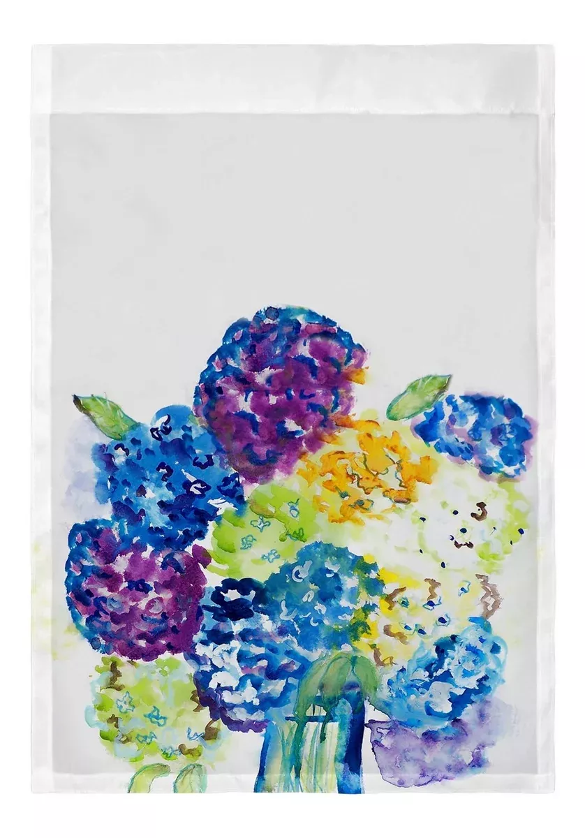 Betsy Drake Betsy's Hydrangea Flag 12.5x18