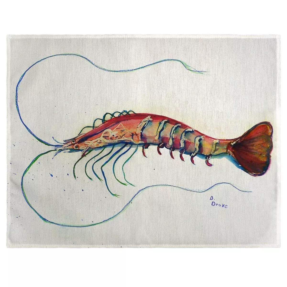 Betsy Drake Betsy's Shrimp Place Mat Set of 4
