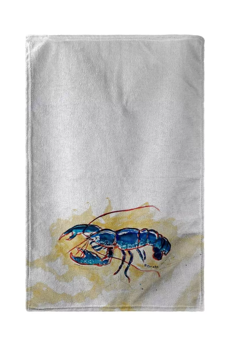 Betsy Drake Blue Lobster Beach Towel