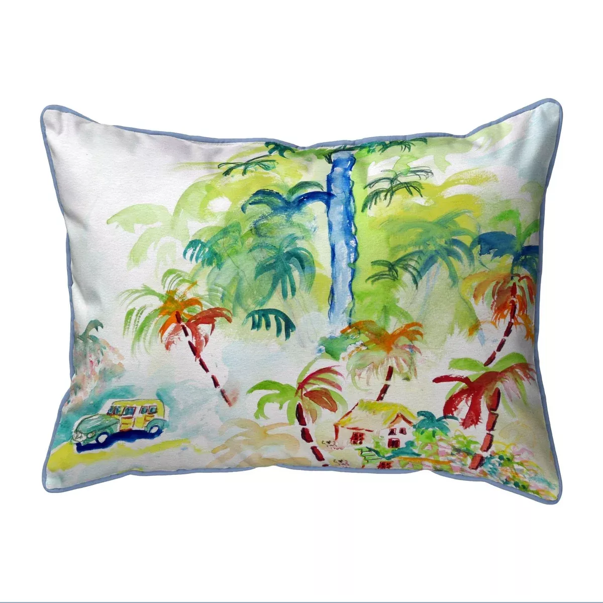 Betsy Drake Colorful Palms Large Pillow 16x20