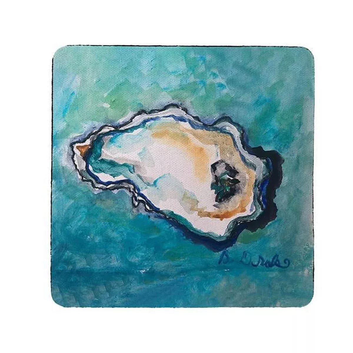 Betsy Drake CT1428 Single Oyster II Coaster - Set of 4