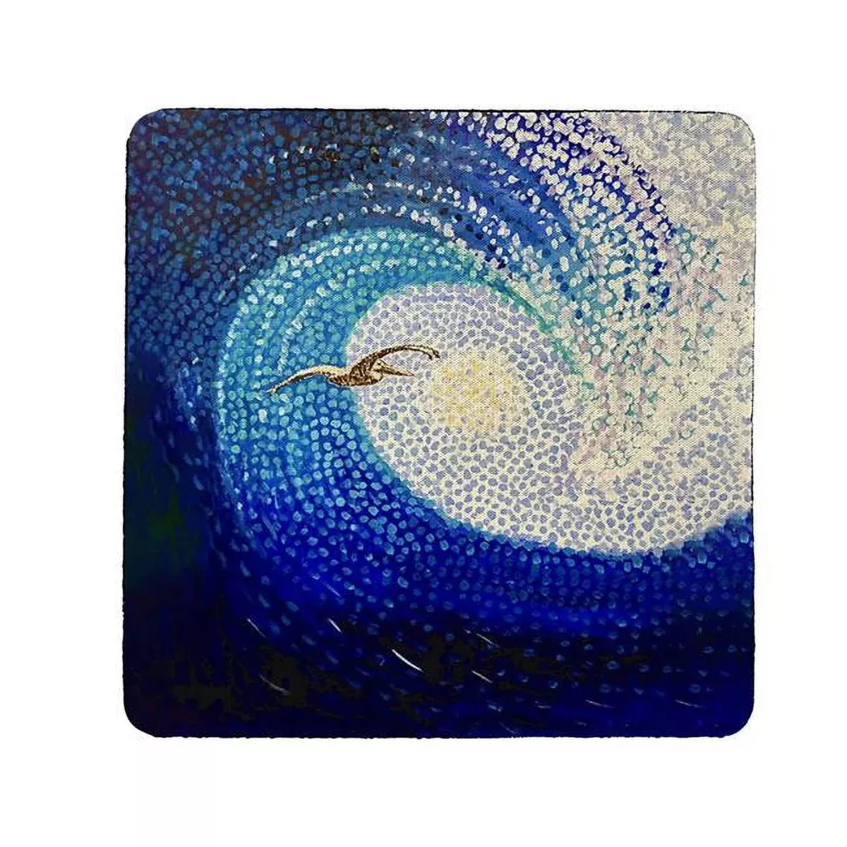 Betsy Drake CT1432 Wave & Pelican Coaster - Set of 4