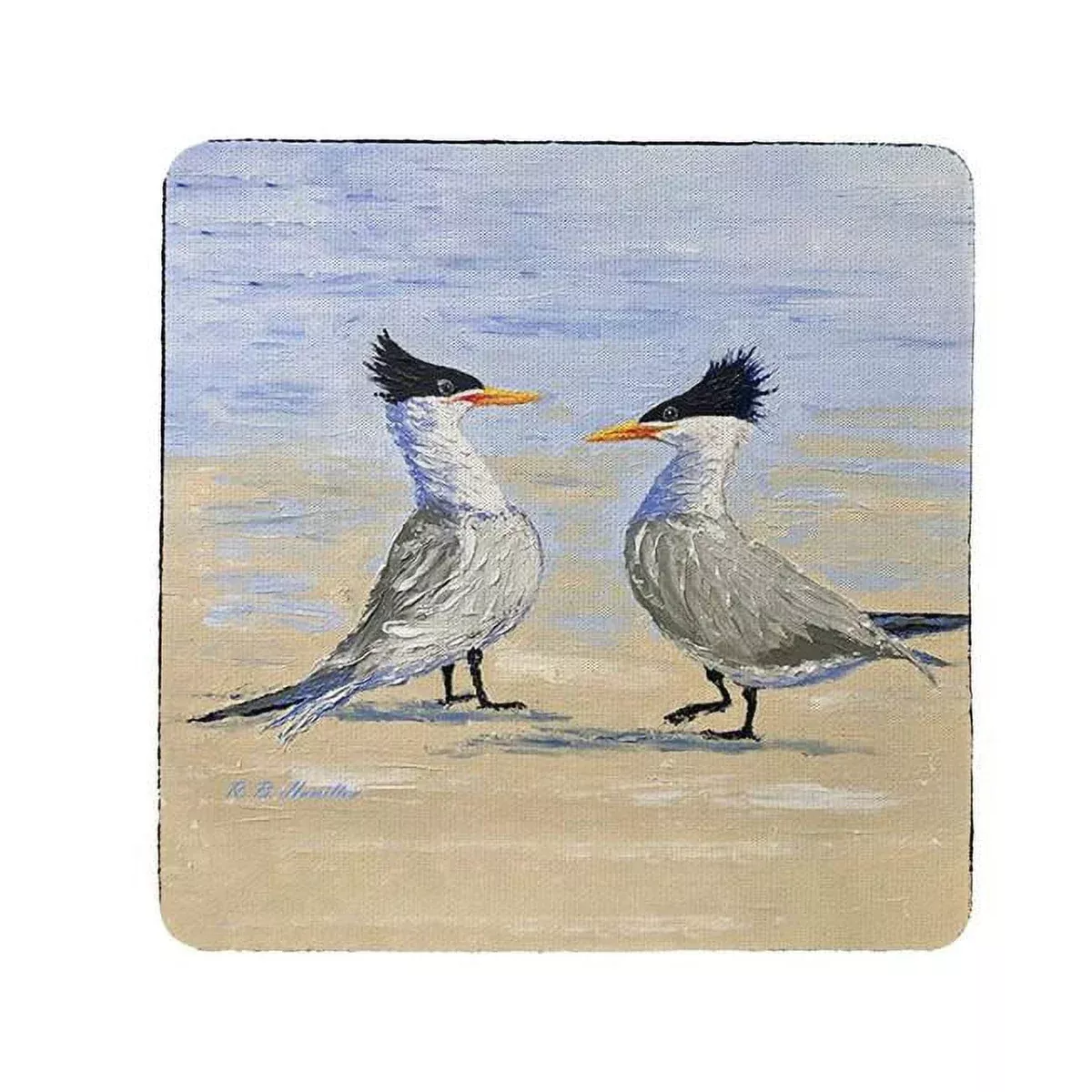 Betsy Drake CT1435 Two Terns Coaster - Set of 4