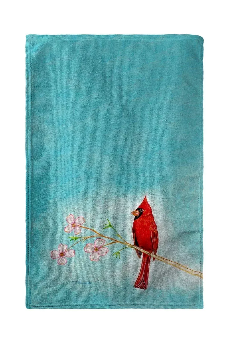 Betsy Drake Dick's Cardinal Beach Towel