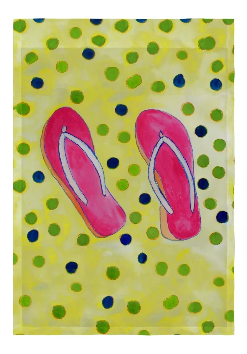 Betsy Drake Flip Flops Flag 12.5x18
