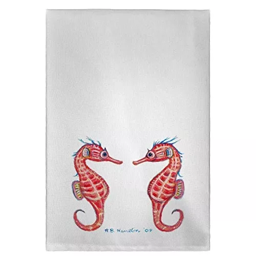 Betsy Drake GT088 Sea Horse Guest Towel