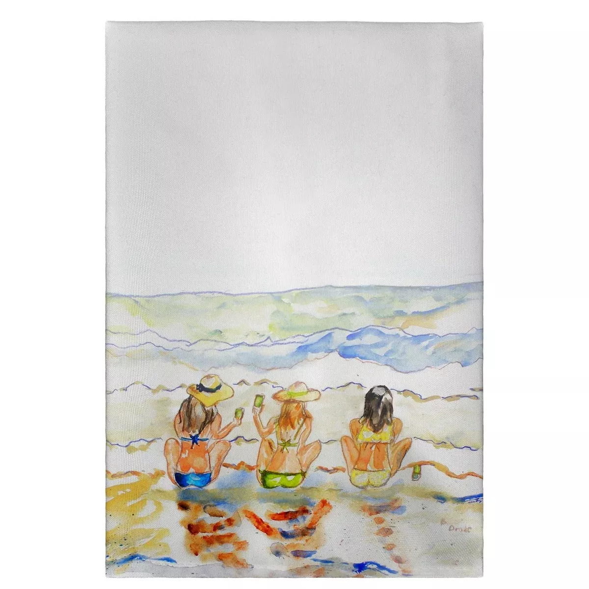 Betsy Drake GT608 Bottoms Up Guest Towel