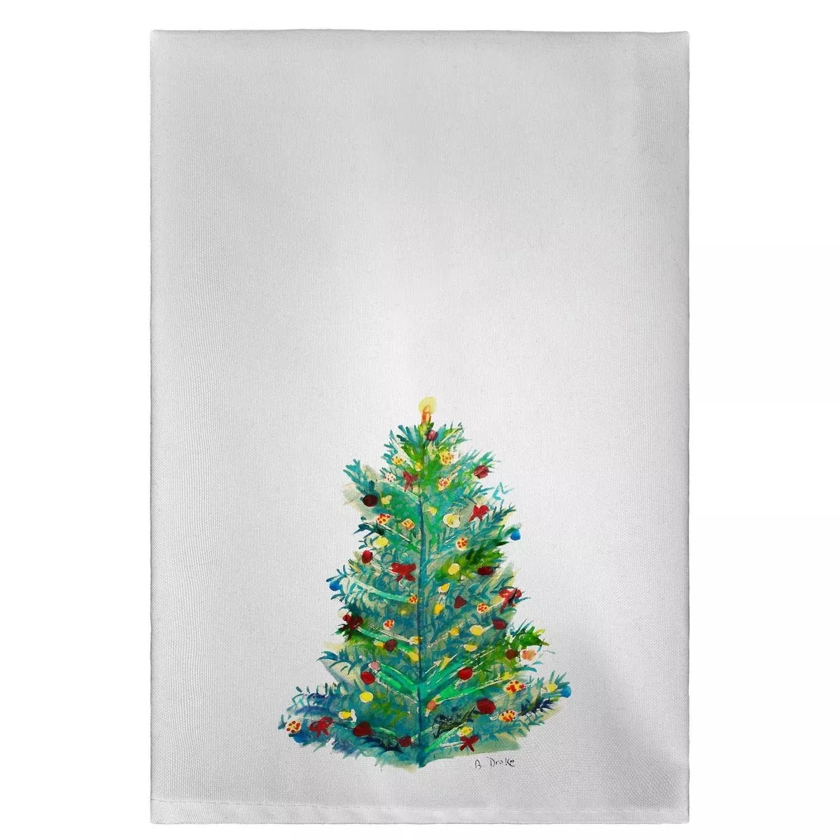 Betsy Drake GT905 Christmas Tree Guest Towel