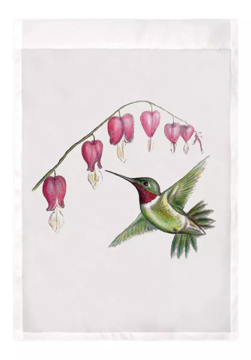 Betsy Drake Hummingbird Flag 12.5x18