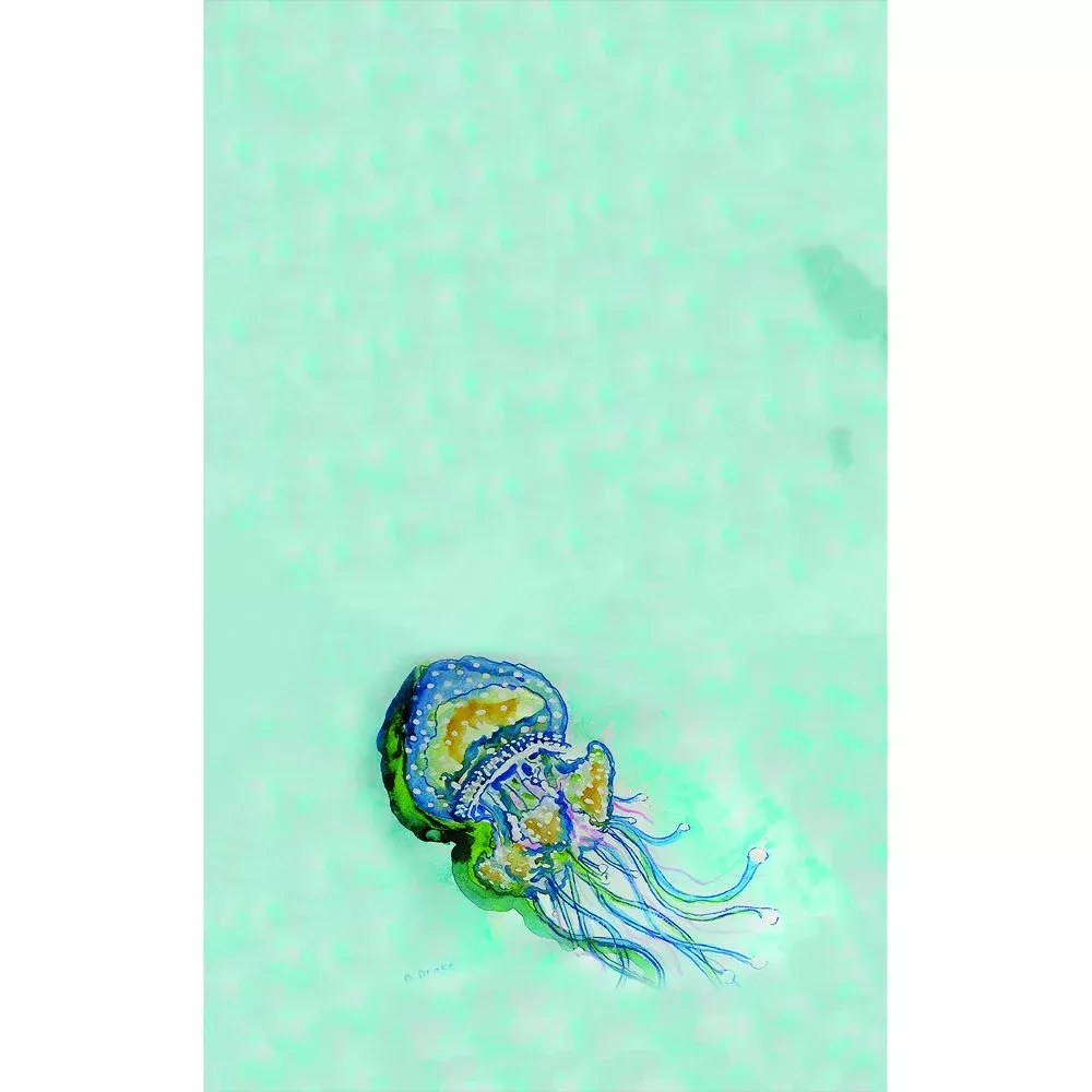 Betsy Drake KT056 Jelly Fish Kitchen Towel