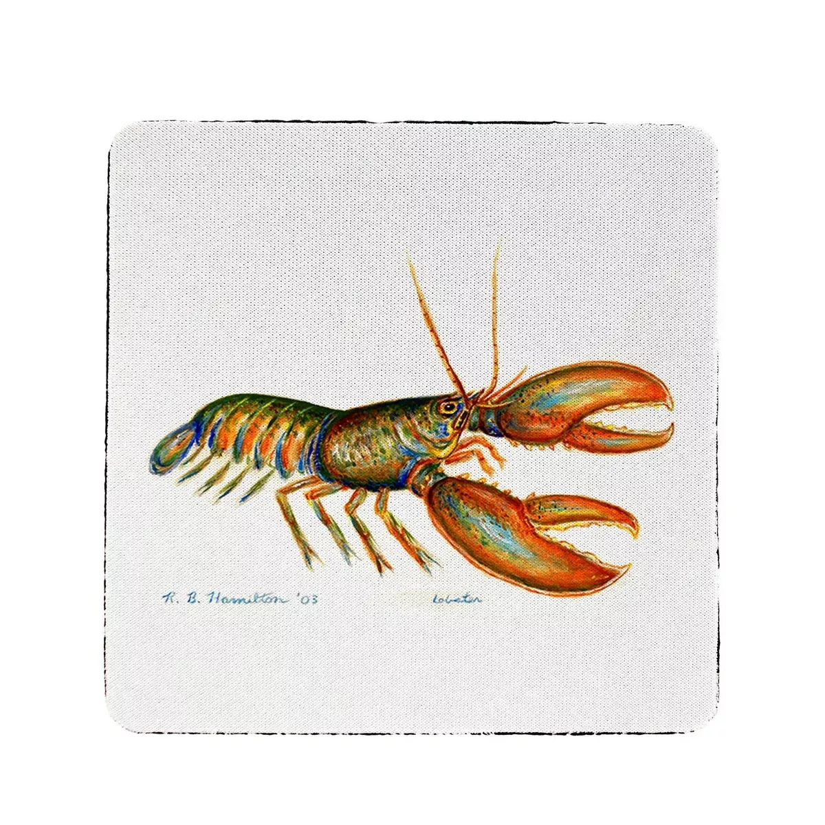 Betsy Drake Live Lobster Coaster Set of 4