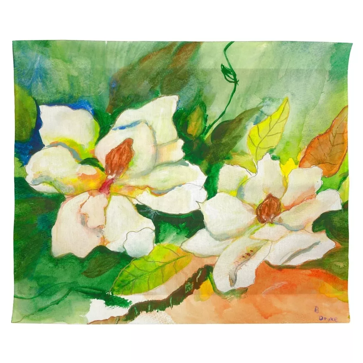 Betsy Drake Magnolias Outdoor Wall Hanging 24x30