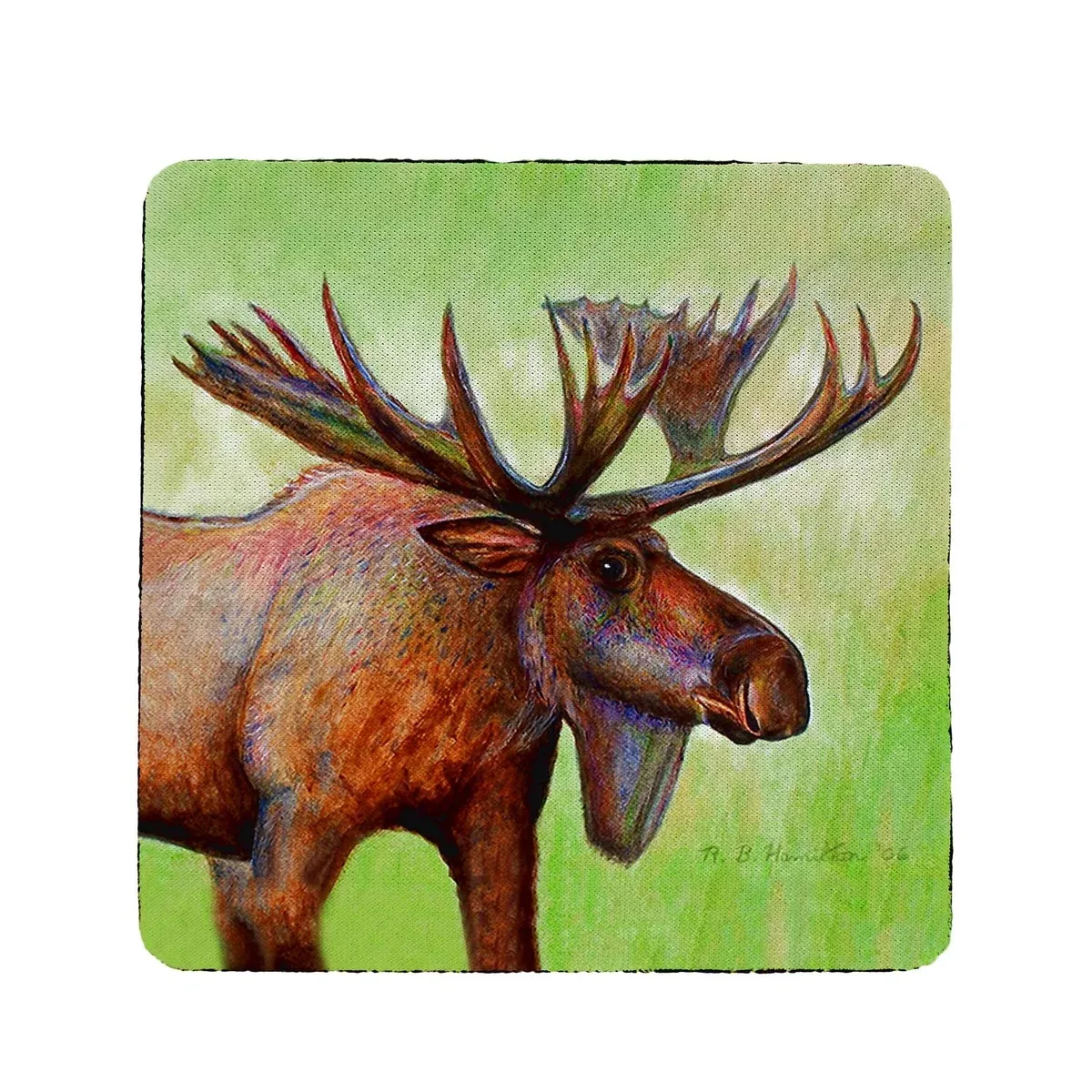 Betsy Drake Moose Coaster Set of 4