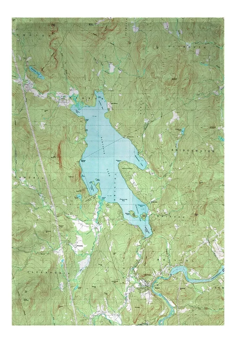 Betsy Drake Newfound Lake, NH Nautical Map Garden Flag