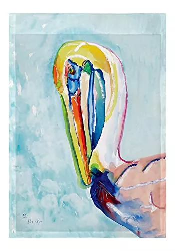 Betsy Drake Pelican Head Flag 12.5x18