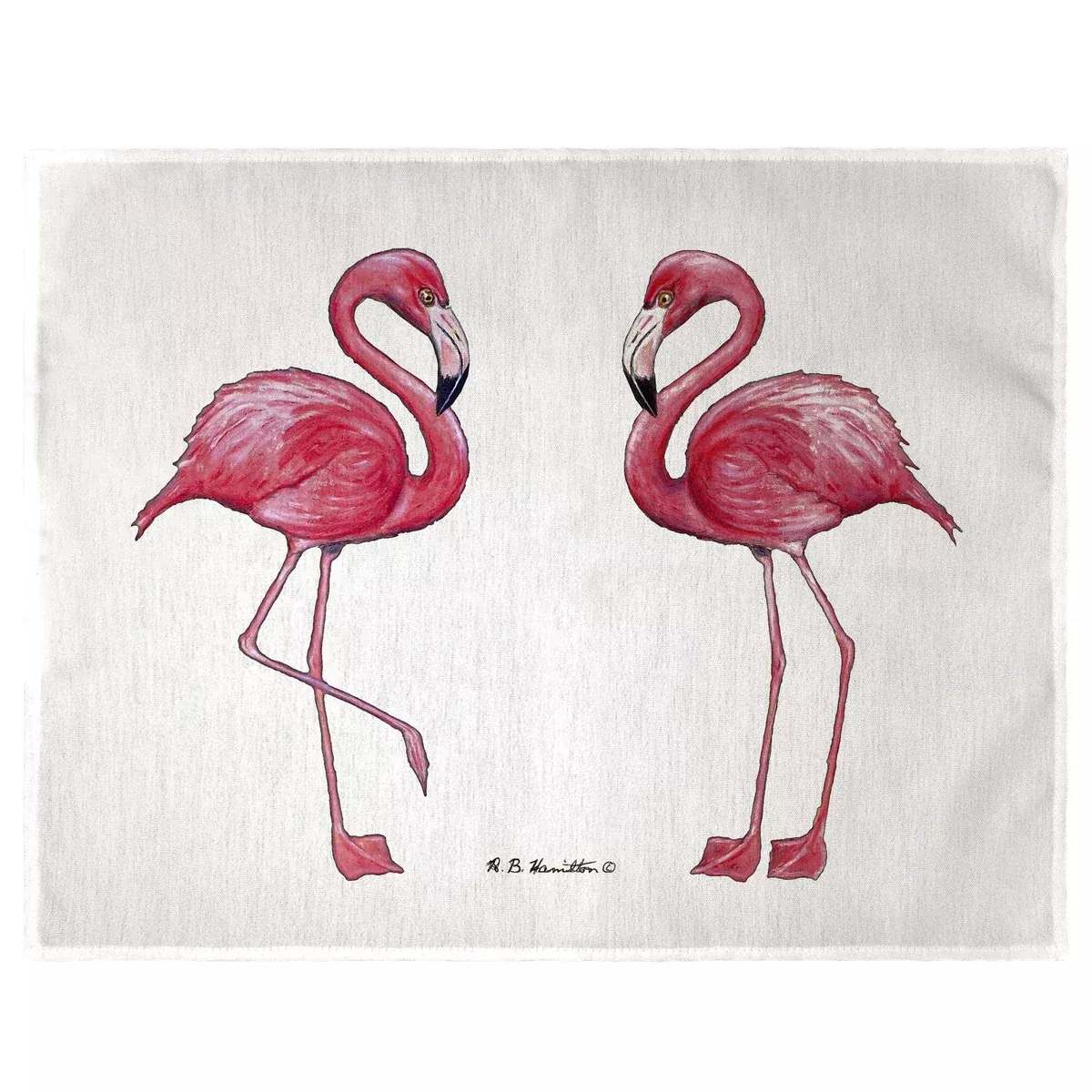 Betsy Drake Pink Flamingo Place Mat Set of 4