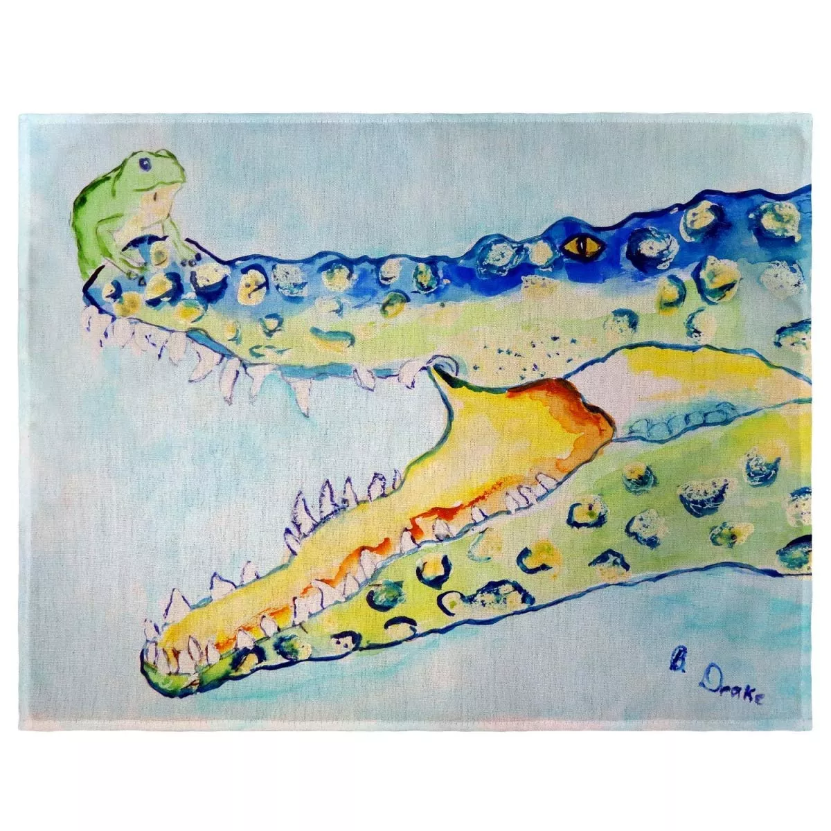 Betsy Drake PM1004 Crocodile & Frog Place Mat - Set of 4