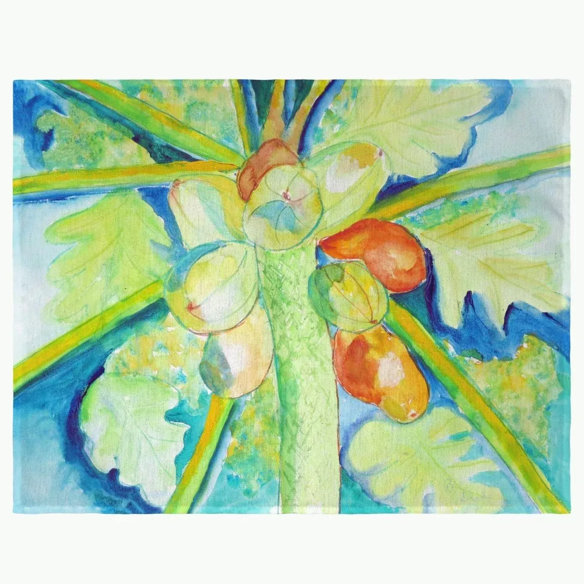 Betsy Drake PM1100 Big Cocoa Nuts Place Mat - Set of 4