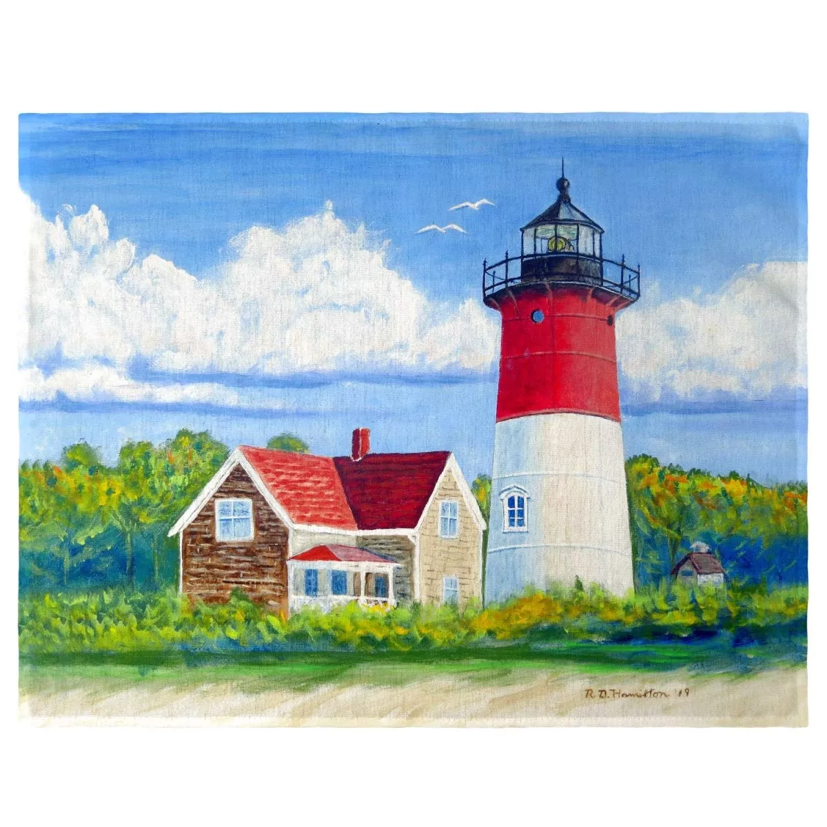 Betsy Drake PM1120 Nauset Lighthouse Cape Cod MA Place Mat - Set of 4