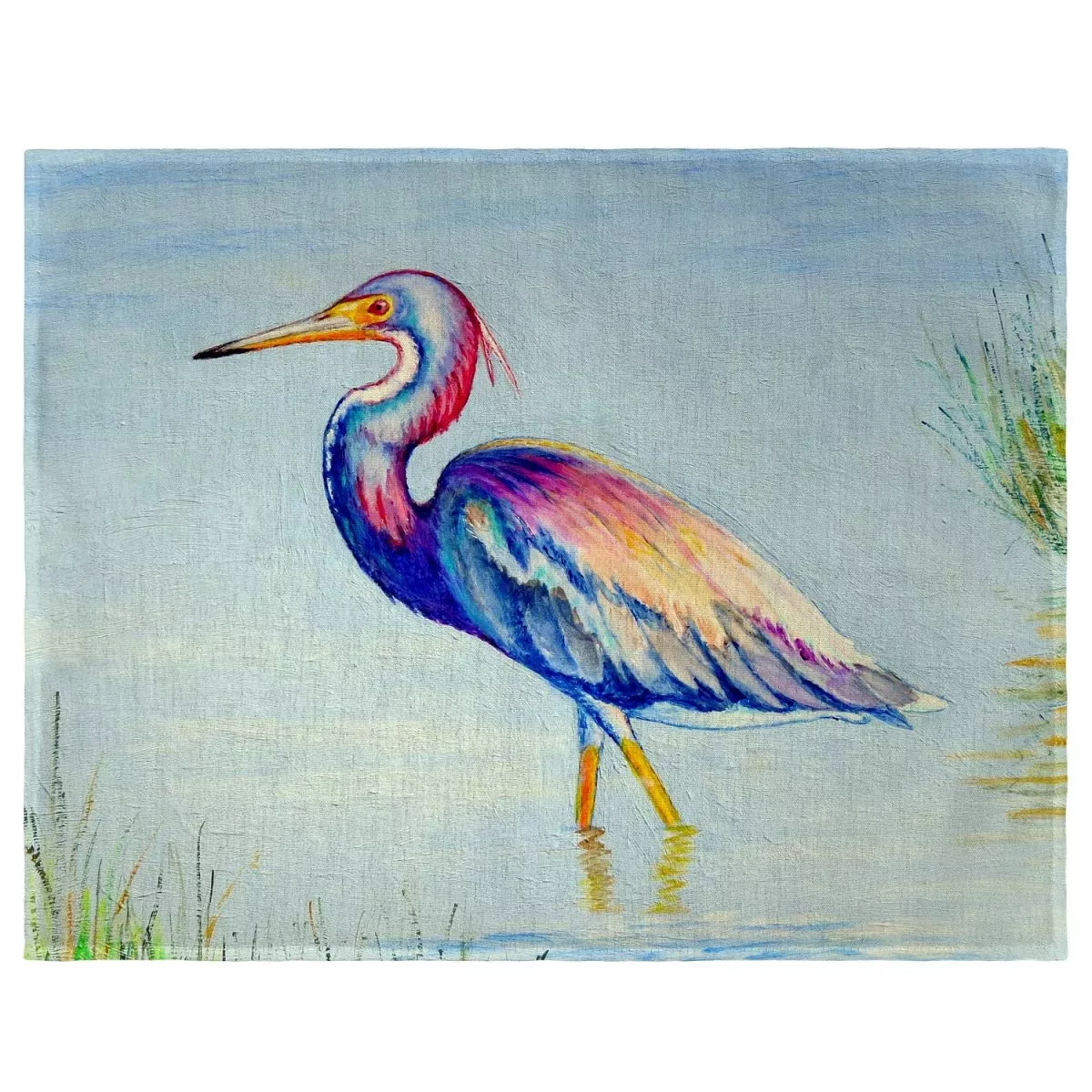 Betsy Drake PM756 Tri-Colored Heron Place Mat - Set of 4