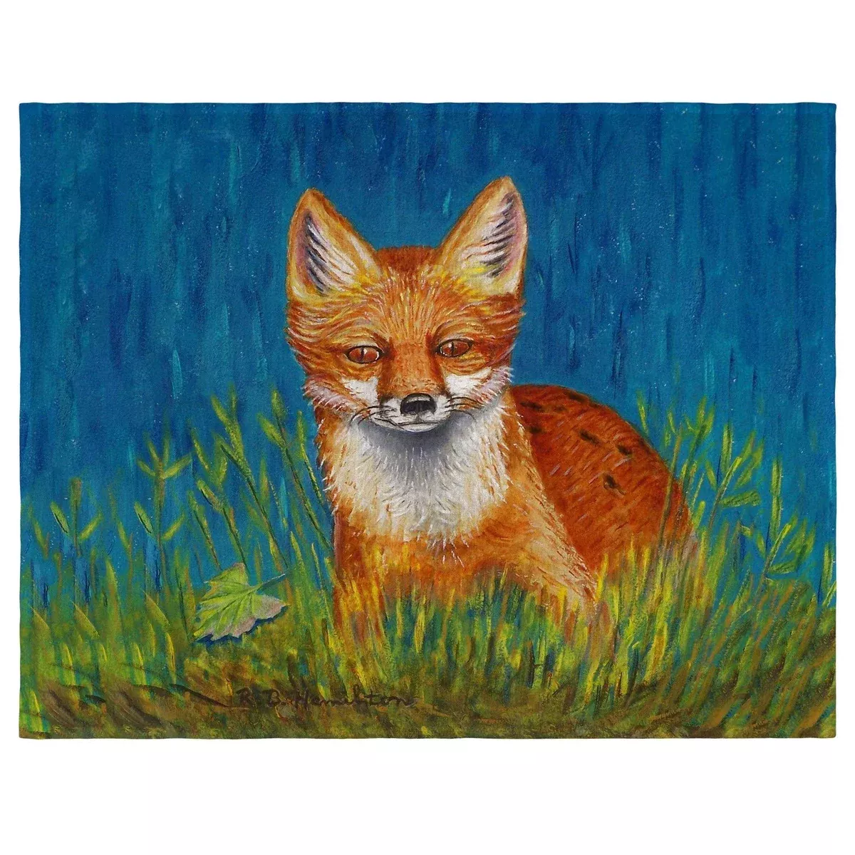 Betsy Drake Red Fox Place Mat Set of 4