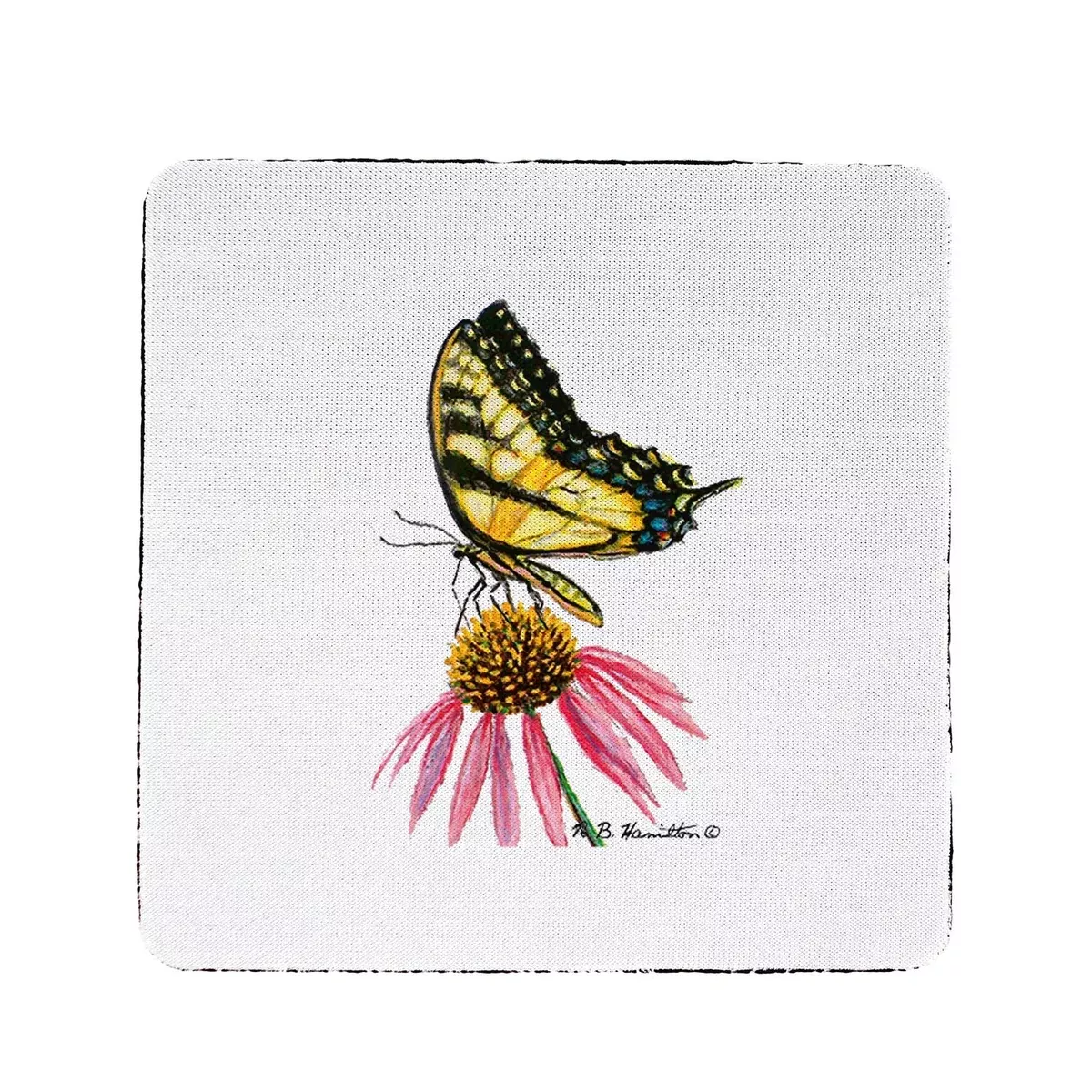 Betsy Drake Tiger Swallowtail Coaster Set of 4
